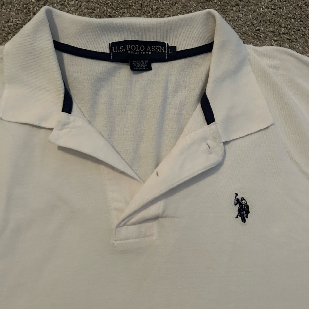 Polo by Ralph Lauren Men's Classic White Polo Shirt - Picture 2 of 2
